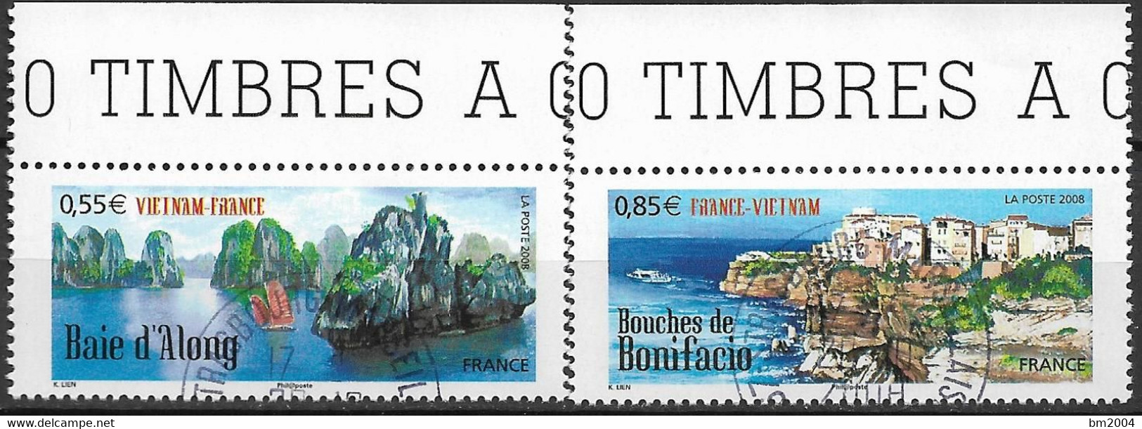 2008 Frankreich Mi. 4523-4 Used  Freundschaftliche Beziehungen Mit Vietnam - Unused Stamps