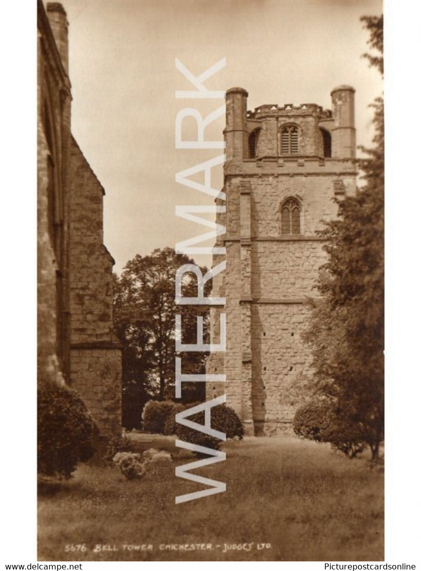 CHICHESTER BELL TOWER OLD R/P POSTCARD SUSSEX - Chichester