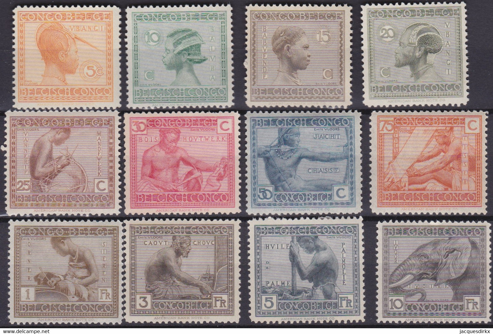 Congo   .  OBP  .   OC 106/117         .   *  .   Ongebruikt Met Gom    .   / .   Neuf Avec Gomme - Unused Stamps