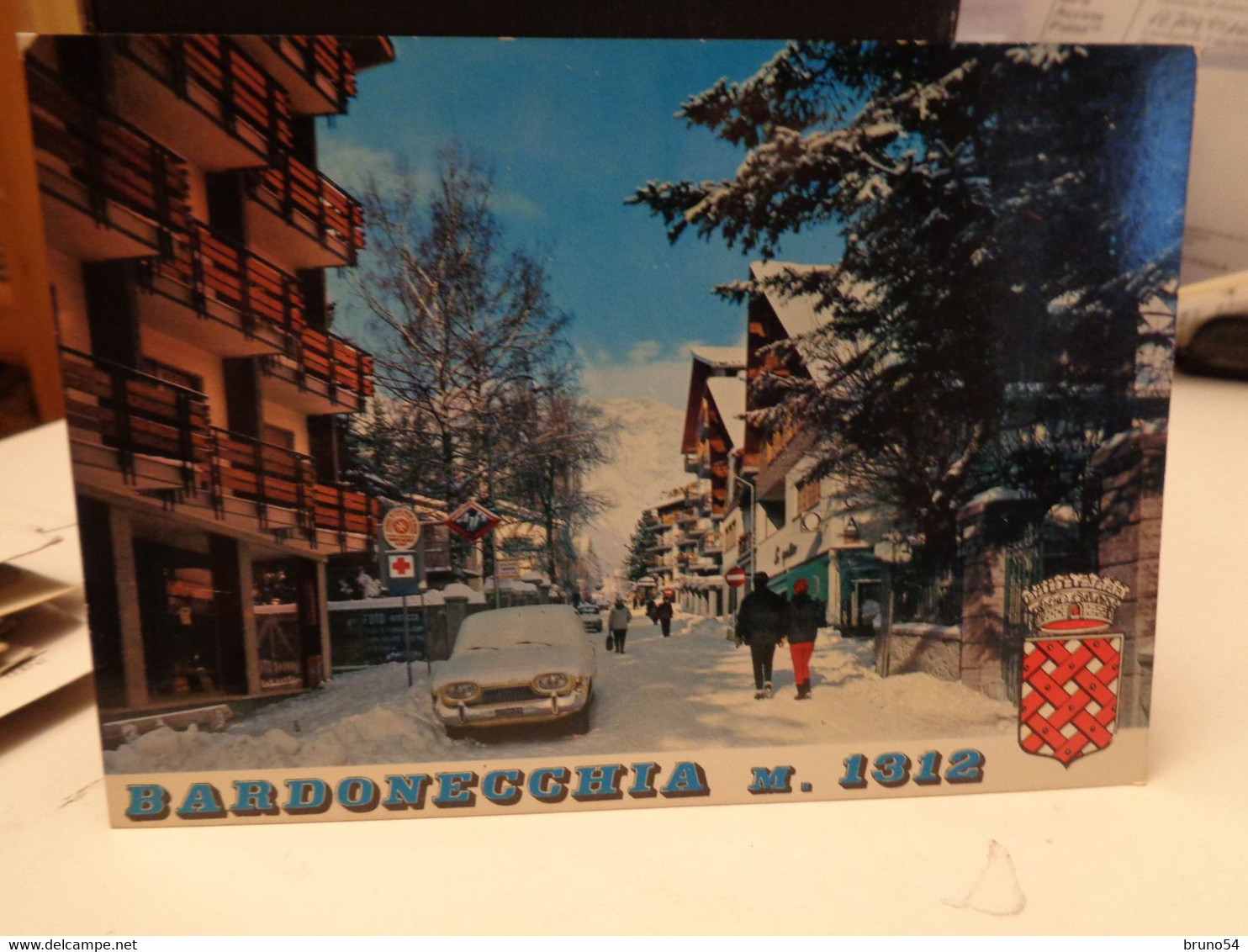 Cartolina Bardonecchia Prov Torino   Via Medail 1970 Auto Sotto La Neve - Urbino