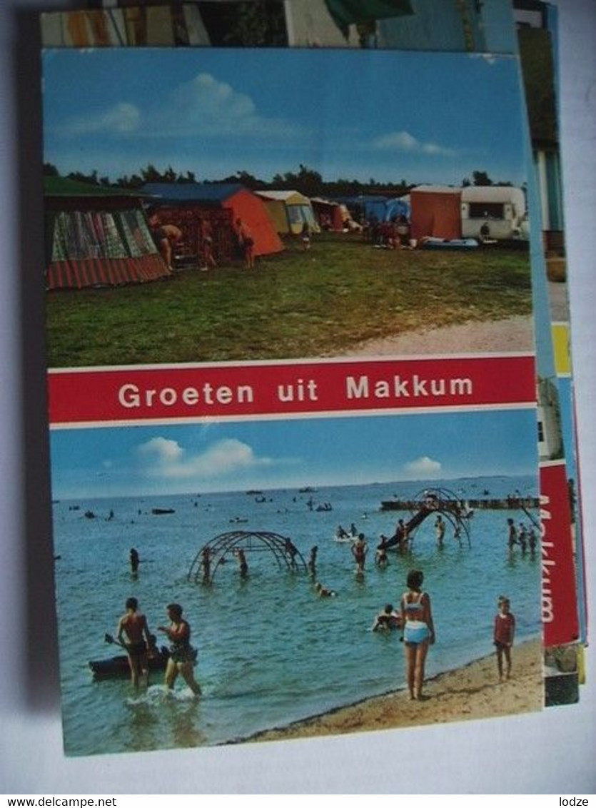 Nederland Holland Pays Bas Makkum Met Camping En Strand - Makkum