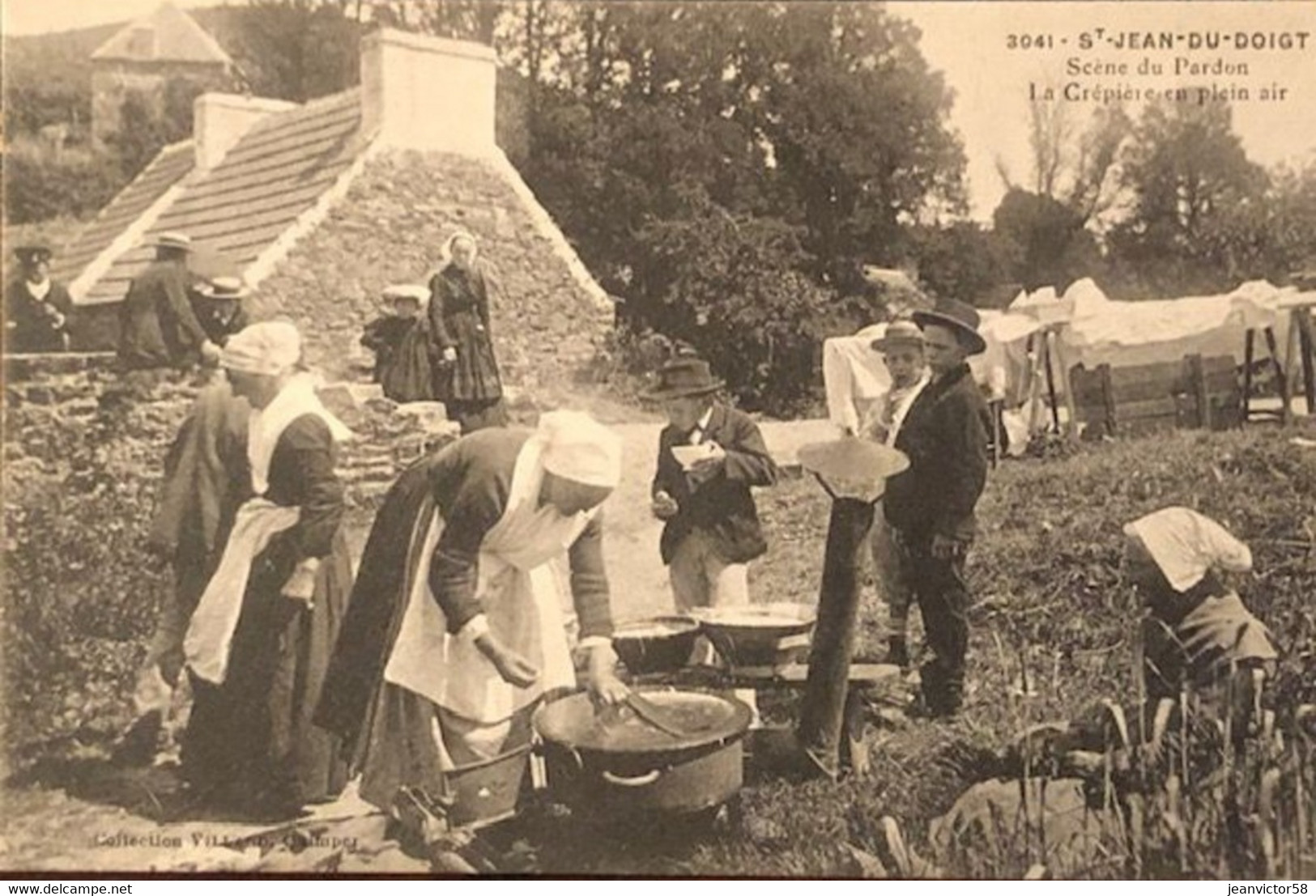 3041 St  Jean Du Doigt  Scène De Pardon  La Crépière En Plein Air - Saint-Jean-du-Doigt