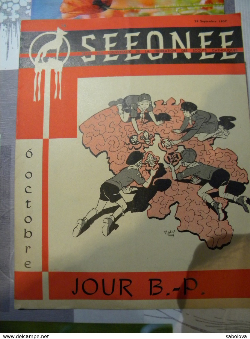 Scouts, Scoutisme. SEEONEE Avec Dessins De Michel TACQ, De DINO Septembre 1957 - Other & Unclassified