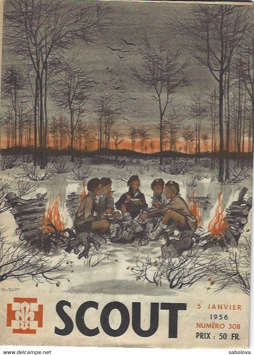 Scouts, Scoutisme. 5 Janvier 1956 "scout" Avec Dessins De Joubert - Other & Unclassified