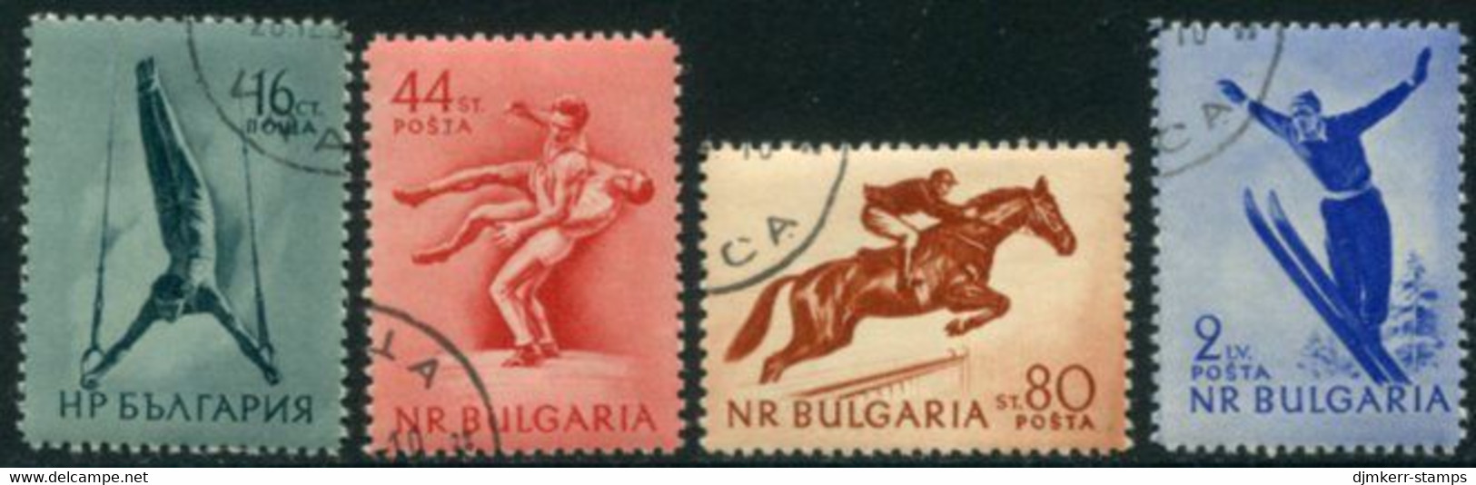 BULGARIA 1954 Sports Used .  Michel 928-31 - Oblitérés