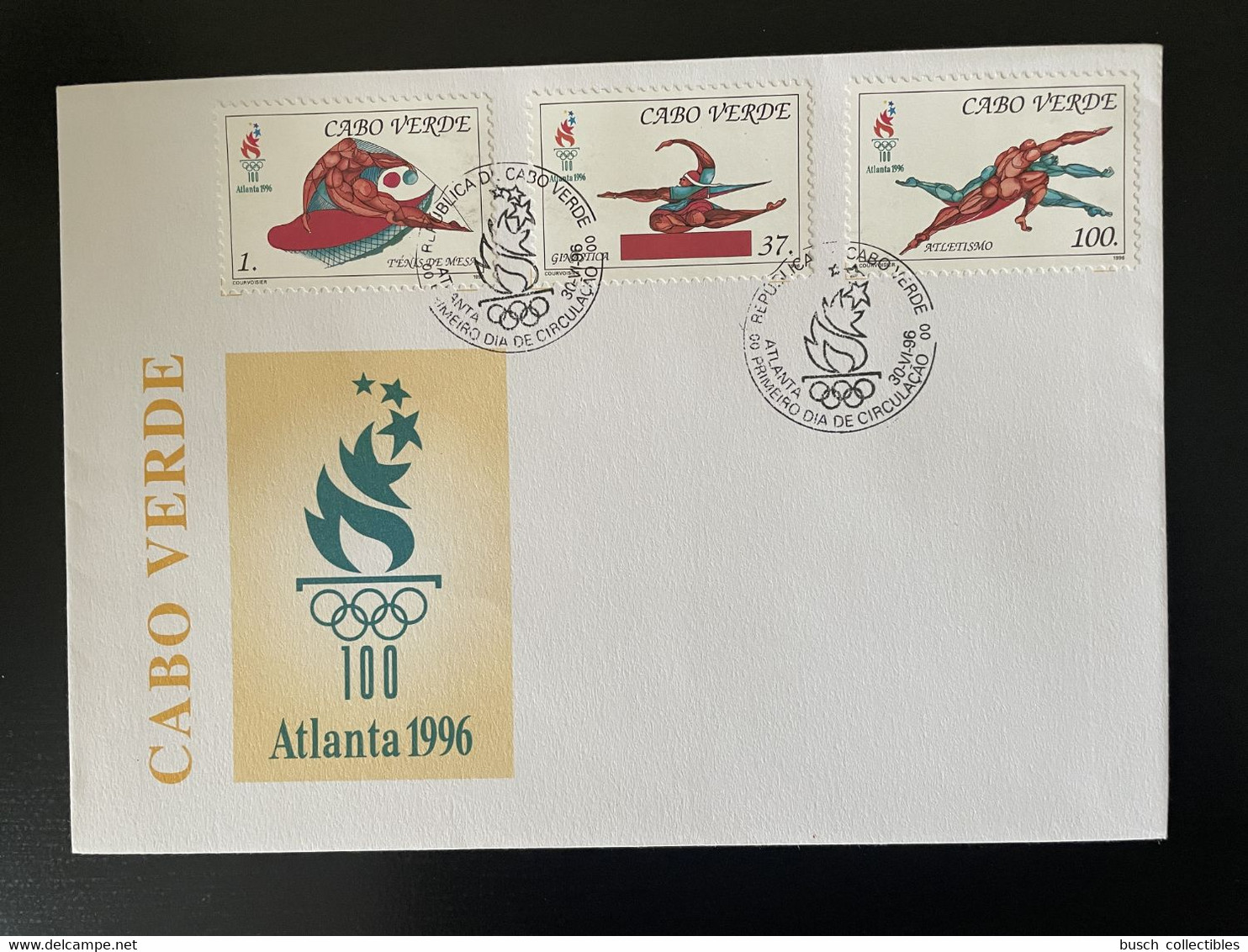 Cape Verde Cabo Verde 1996 Mi. 711 - 713 FDC Olympic Games Jeux Olympiques Atlanta Sport Olympia - Cap Vert