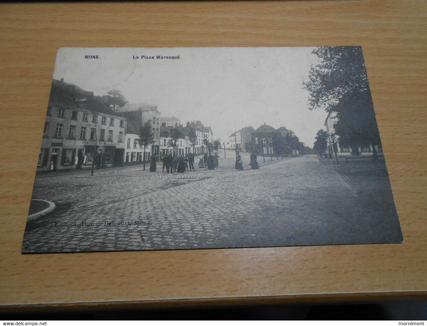 MONS   Place Warocqué   Fortement Animée Circulée Vers 1910 - Mons