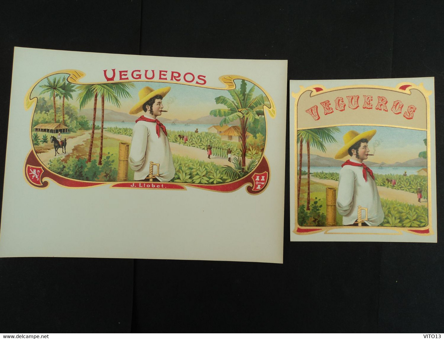 2  LITHOS, VITOLAS, BAGUE DE CIGARE, BAUCHBINDEN,   VEGUEROS - Objets Publicitaires