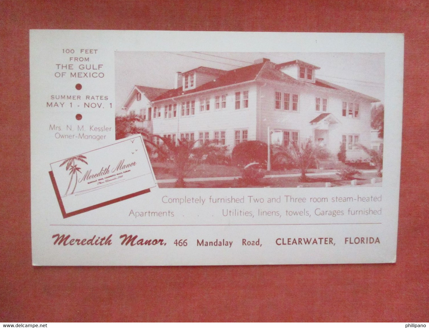 Meredith Manor   Clearwater  Florida > Clearwater     Ref 4846 - Clearwater