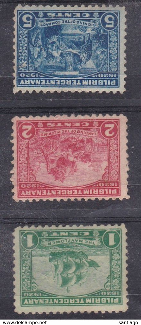 USA  1920  : 300 Years "Mayflowers En Amerique "     Yv Nrs  225 - 27 / - Other & Unclassified