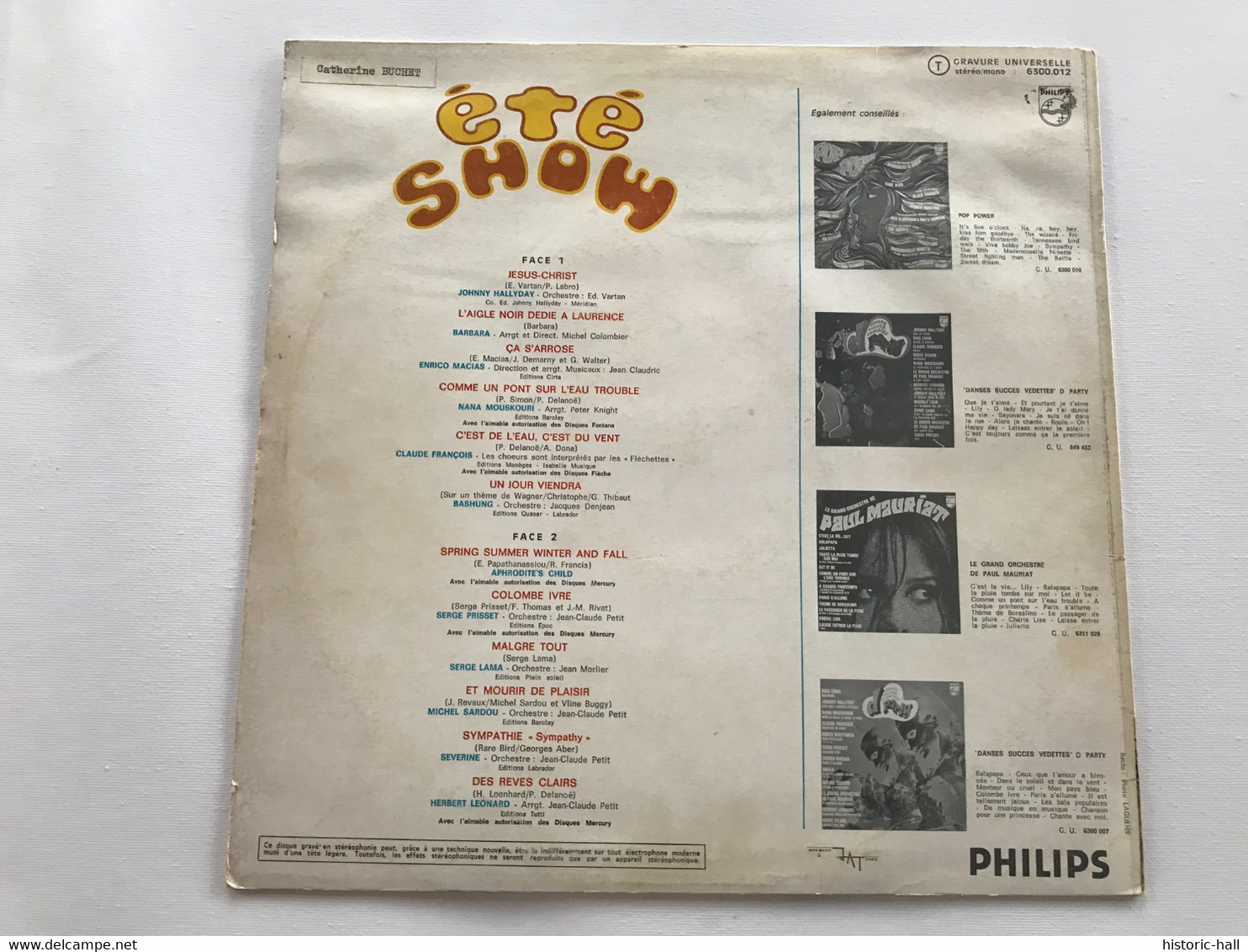 ETE SHOW - Compilation - Johnny Hallyday, Sylvie Vartan, Bashung,  Aznavour... LP - Compilaciones