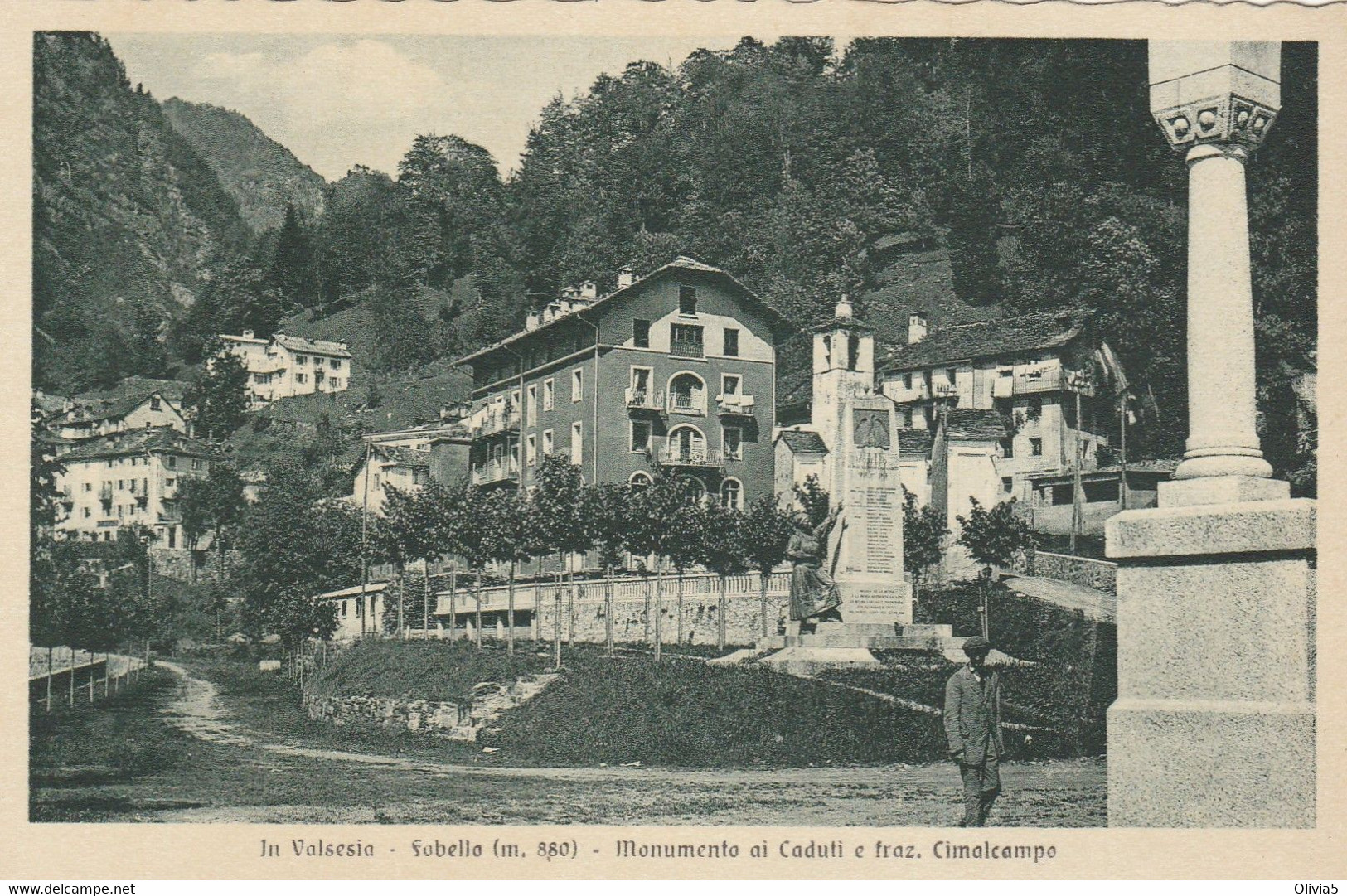 IN VALSESIA - FOBELLO - MONUMENTO AI CADUTI E FRAZ. CIMALCAMPO - Vercelli