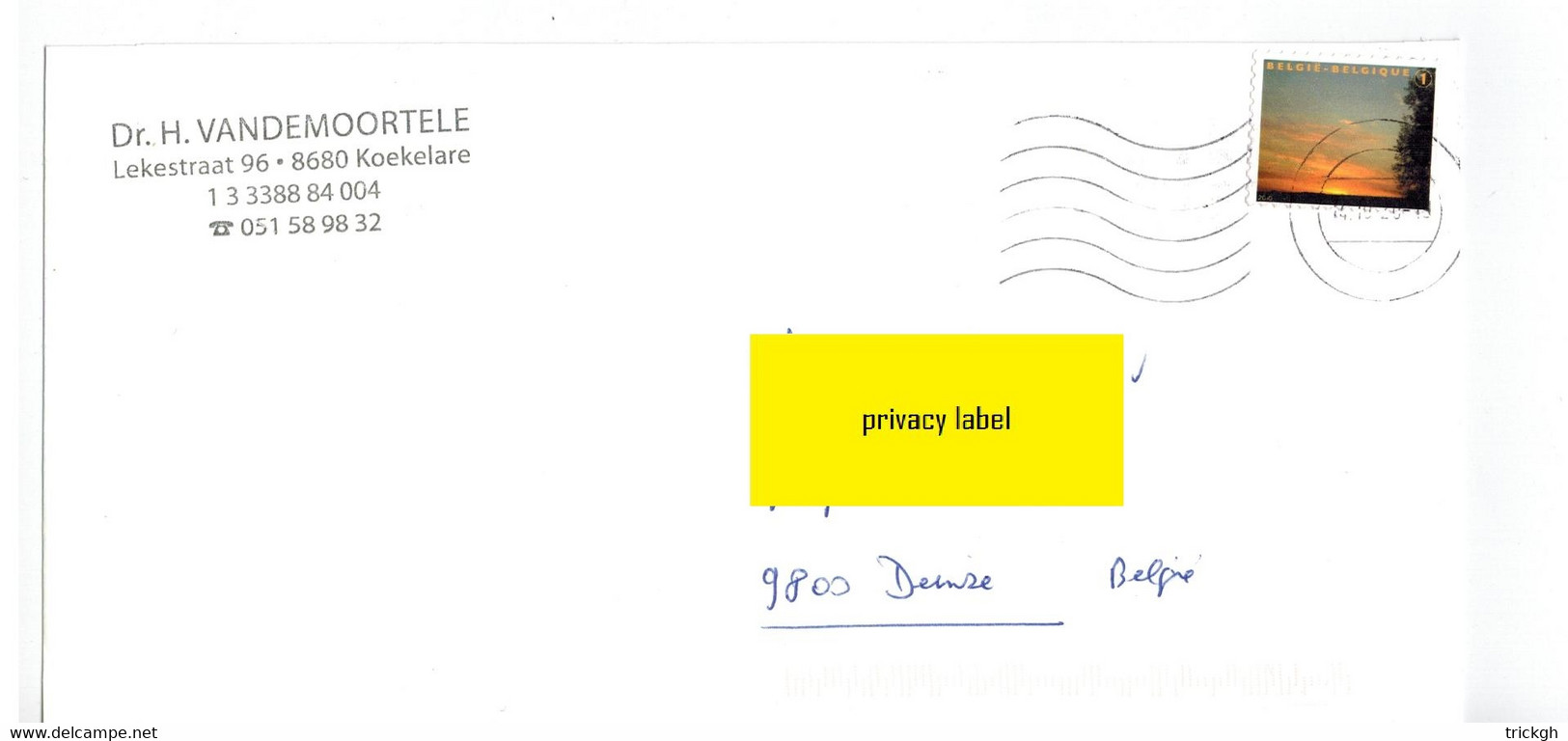 Koekelare 2020 >> Deinze / Deuil Rouw - Lettres & Documents