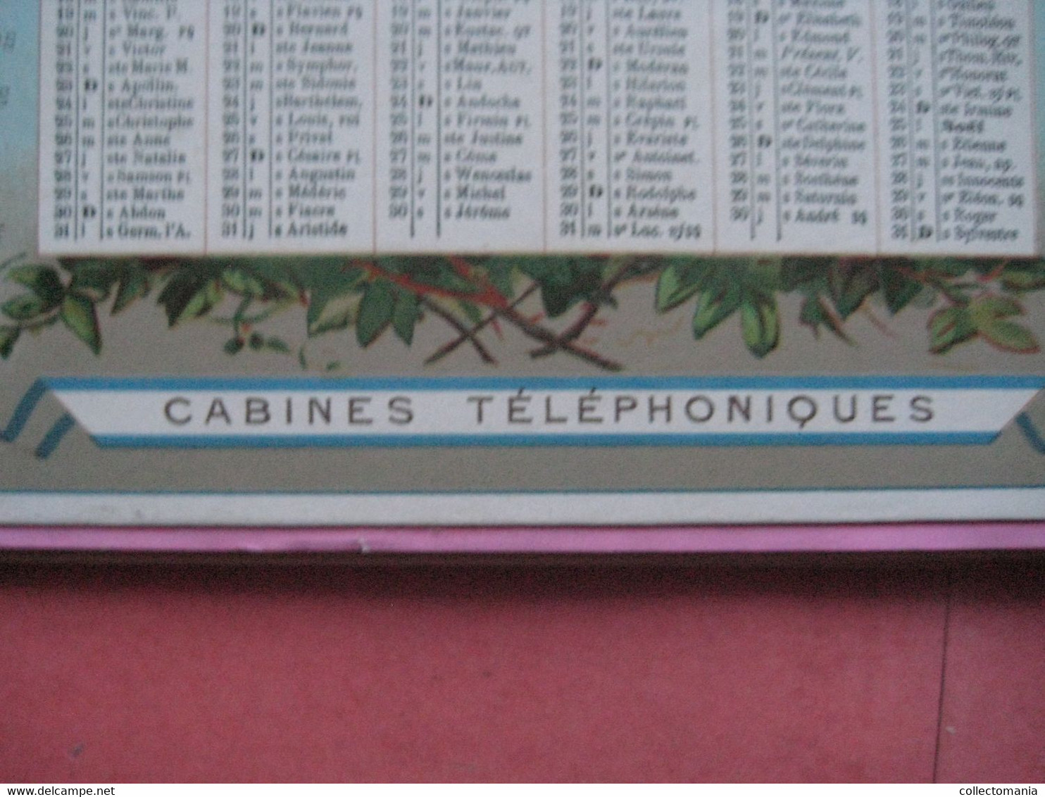 Calendrier Almenach C1893 Indicateurs Et Nomenclature Télégraphiques & TELEPHONE De France Et Colonies 21cmX14cm - Tamaño Grande : ...-1900