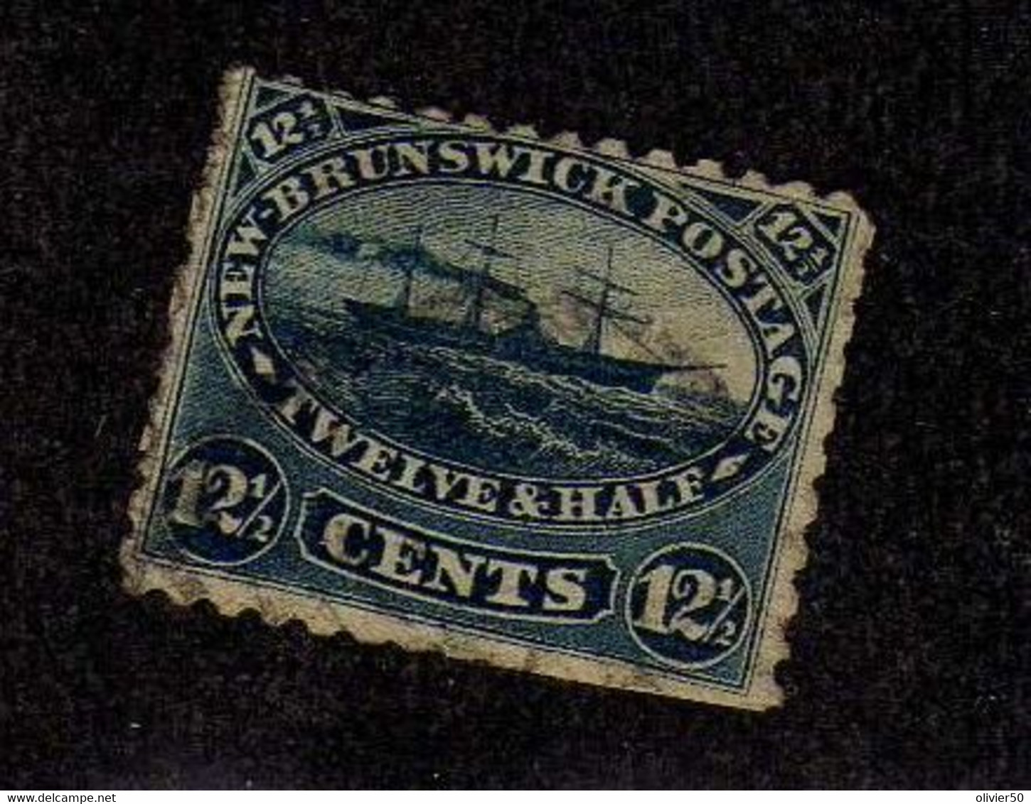 Nouveau-Brunswick (1860-63) -  12 1/2 C.   Bateau   -  Oblitere - Oblitérés