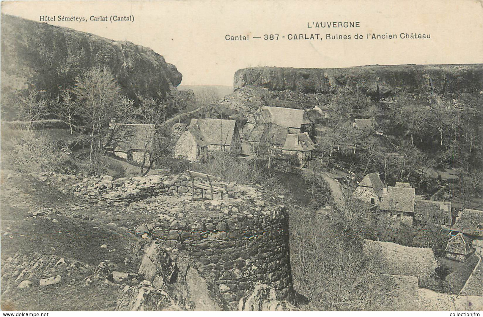 .CPA  FRANCE 15 "Carlat, Ruines De L'ancien Château" - Carlat