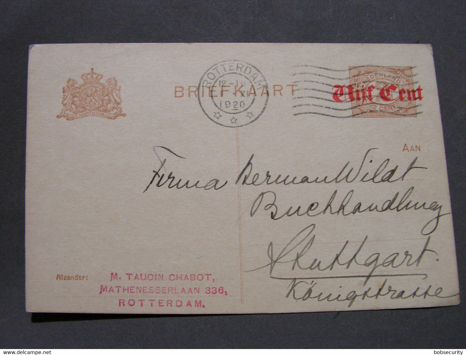 Rotterdam Karte 1920 - Other & Unclassified