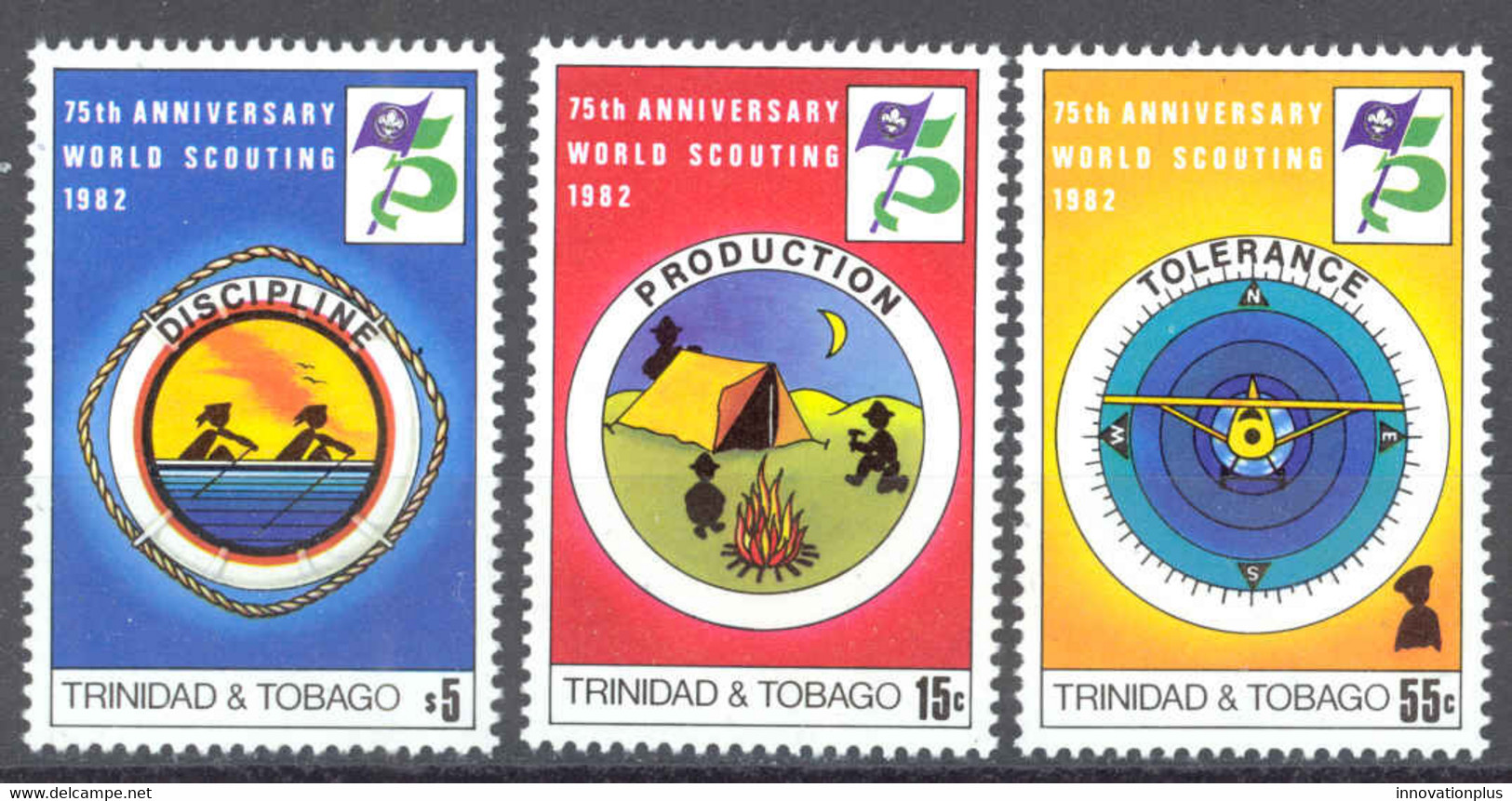 Trinidad & Tobago Sc# 361-363 MNH 1982 Scouting Year - Trinité & Tobago (1962-...)