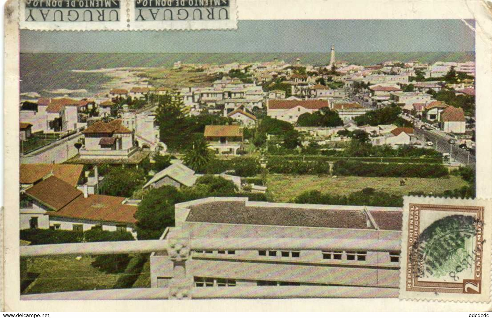 PUNTA DEL SOL R.O. Del U. Vista Desde El Tanque De Aqua Recto Verso Beaux Timbres - Uruguay