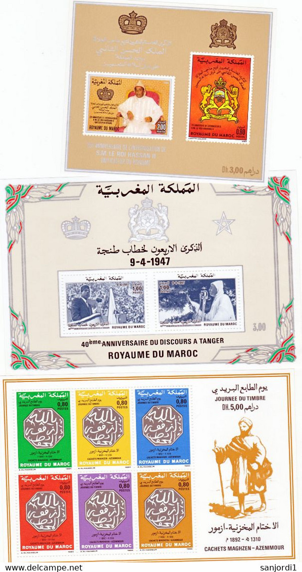 Maroc, Morocco BF 10/11, 14 à 16 Divers, Anniversaires JT Neuf ** TB MNH Cote 16 - Maroc (1956-...)