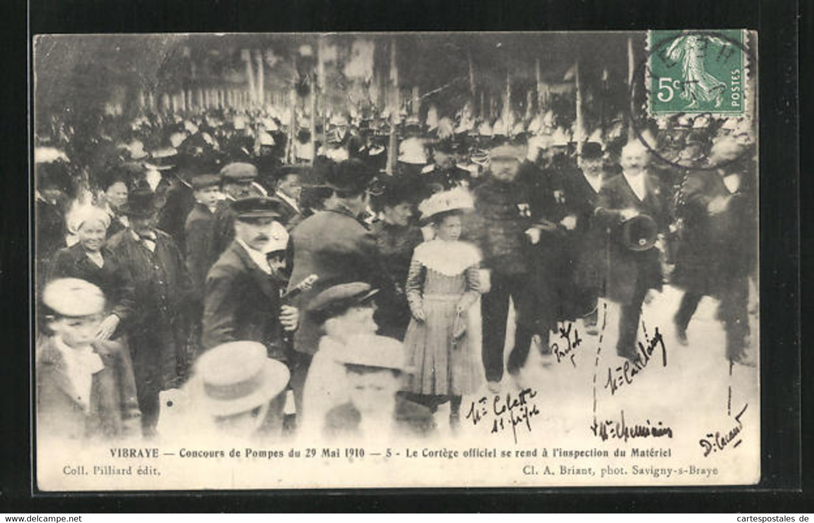 CPA Vibraye, Concours De Pompes Du 29 May 1910, Menschenansammlung - Vibraye