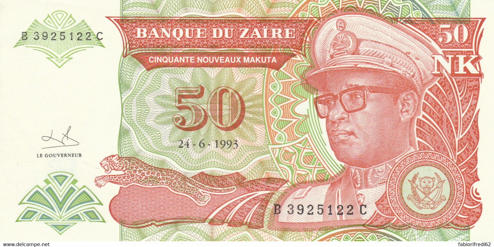 BANCONOTA ZAIRE 50 UNC (MK372 - Zaire