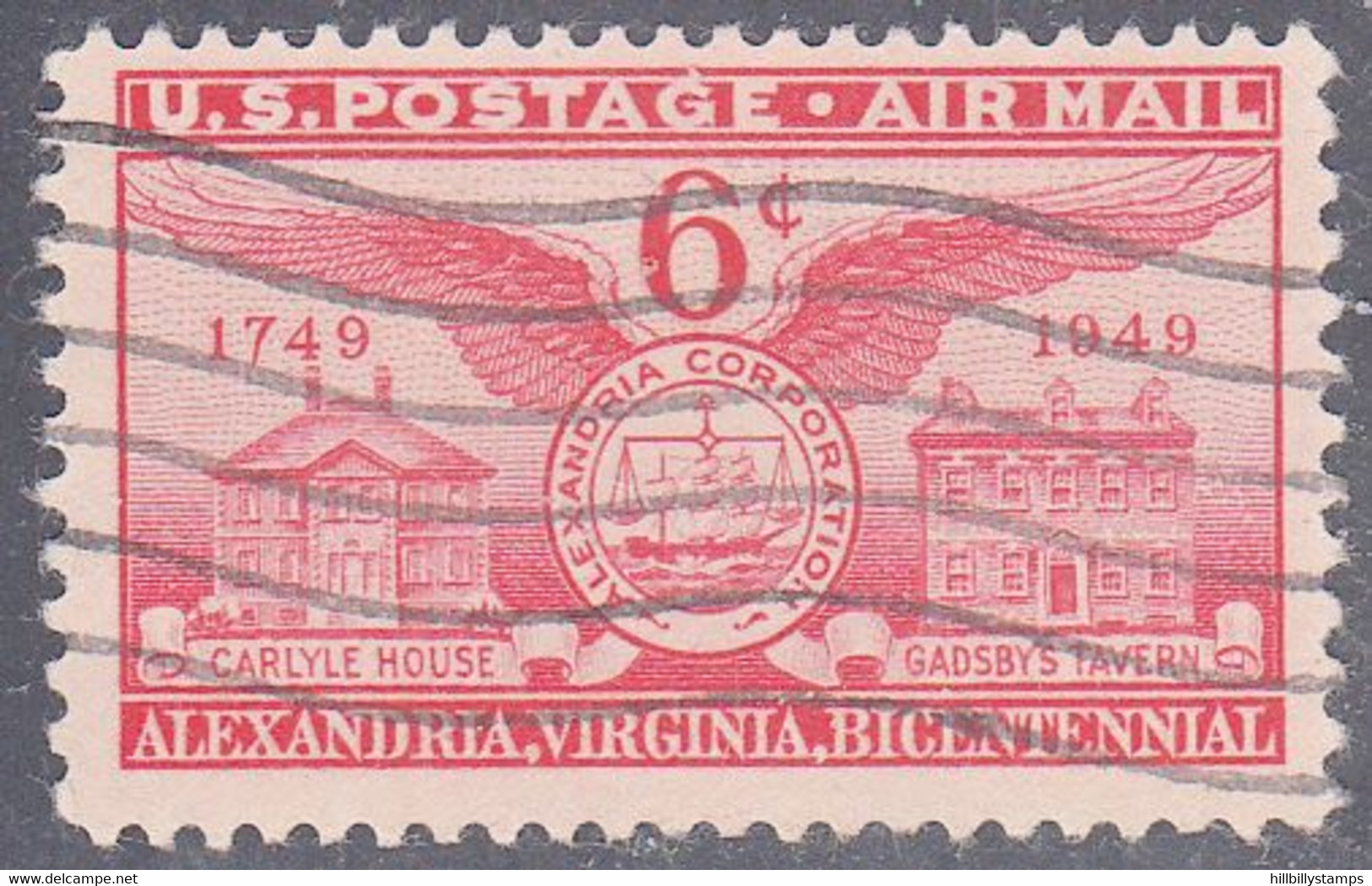 UNITED STATES     SCOTT NO  C40    USED    YEAR  1949 - 2b. 1941-1960 Ongebruikt