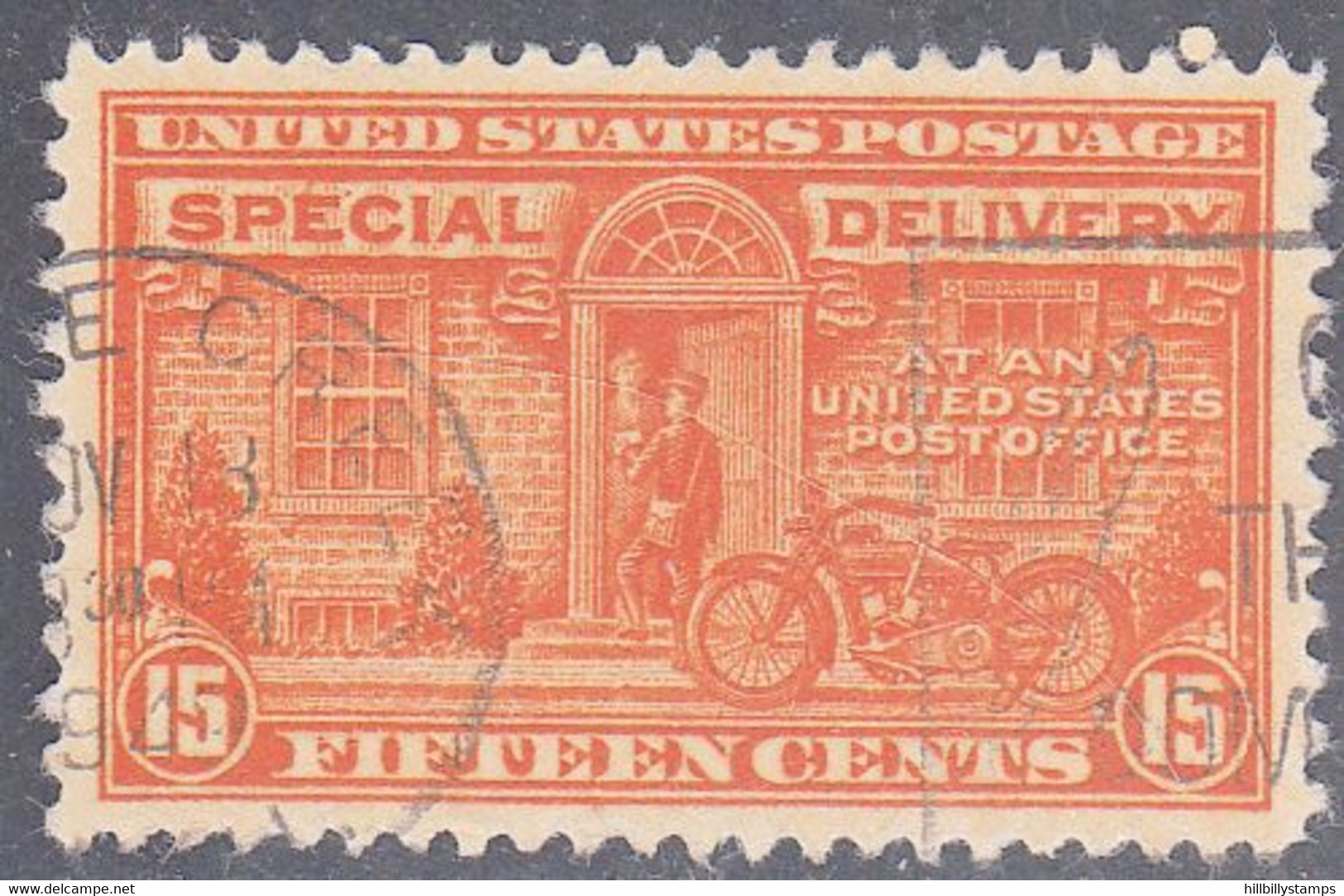 UNITED STATES     SCOTT NO  E16   USED    YEAR  1927  PERF  11X 10.5 - Special Delivery, Registration & Certified
