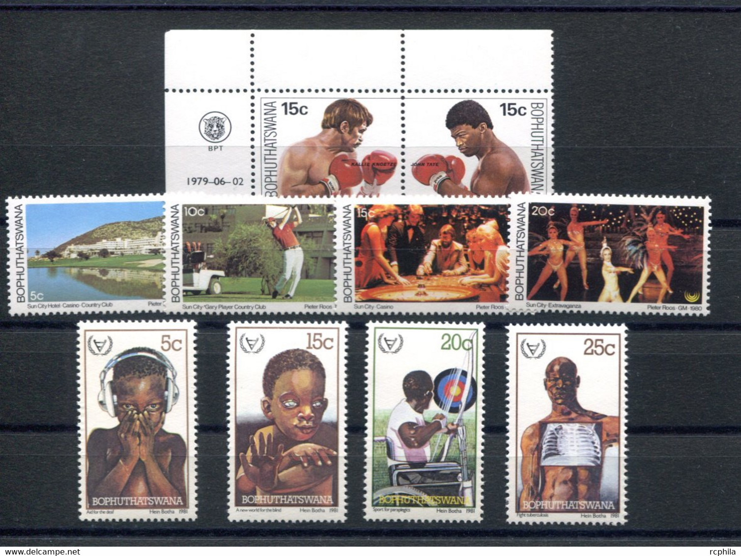 RC 20888 BOPHUTHATSWANA SPORT HANDISPORT GOLF ET BOXE NEUF ** MNH TB - Bophuthatswana