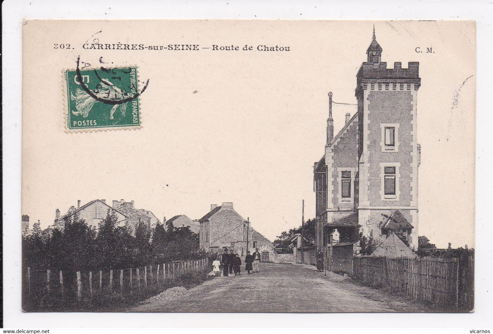 CP 78 CARRIERES SUR SEINE Route De Chatou - Carrières-sur-Seine