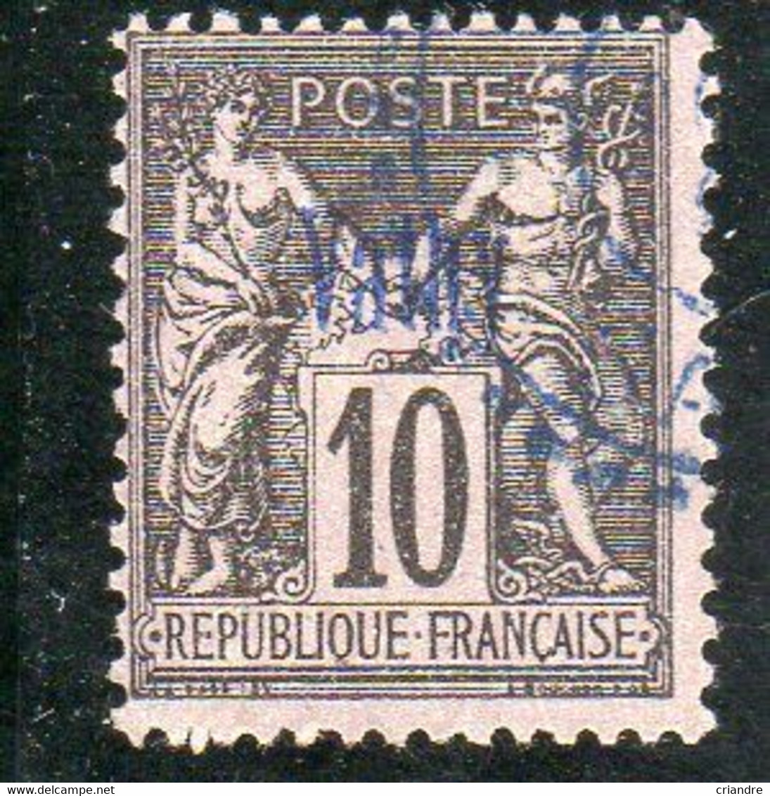 Vathy Année 1893-1900 Timbres De France Surchargés - Used Stamps