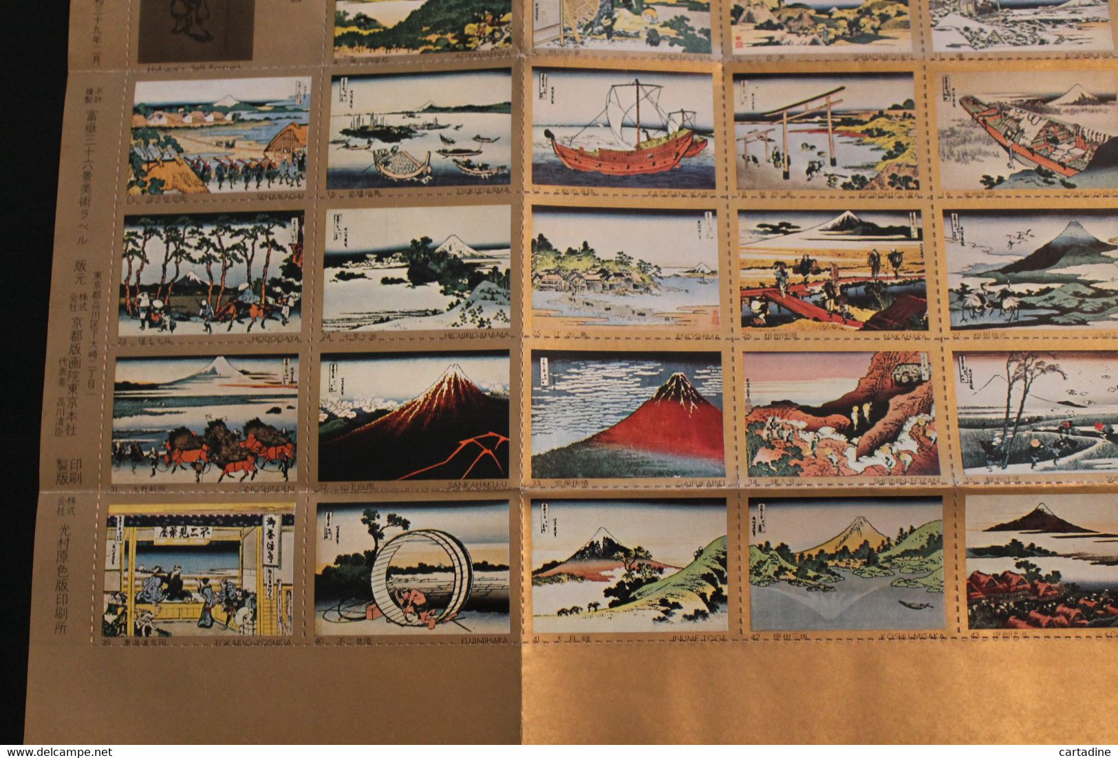 46 Vignettes Neuves du Japon Mont Fuji - Japan - The 46 Views of Mount FUJI by Katsushika Hokusai