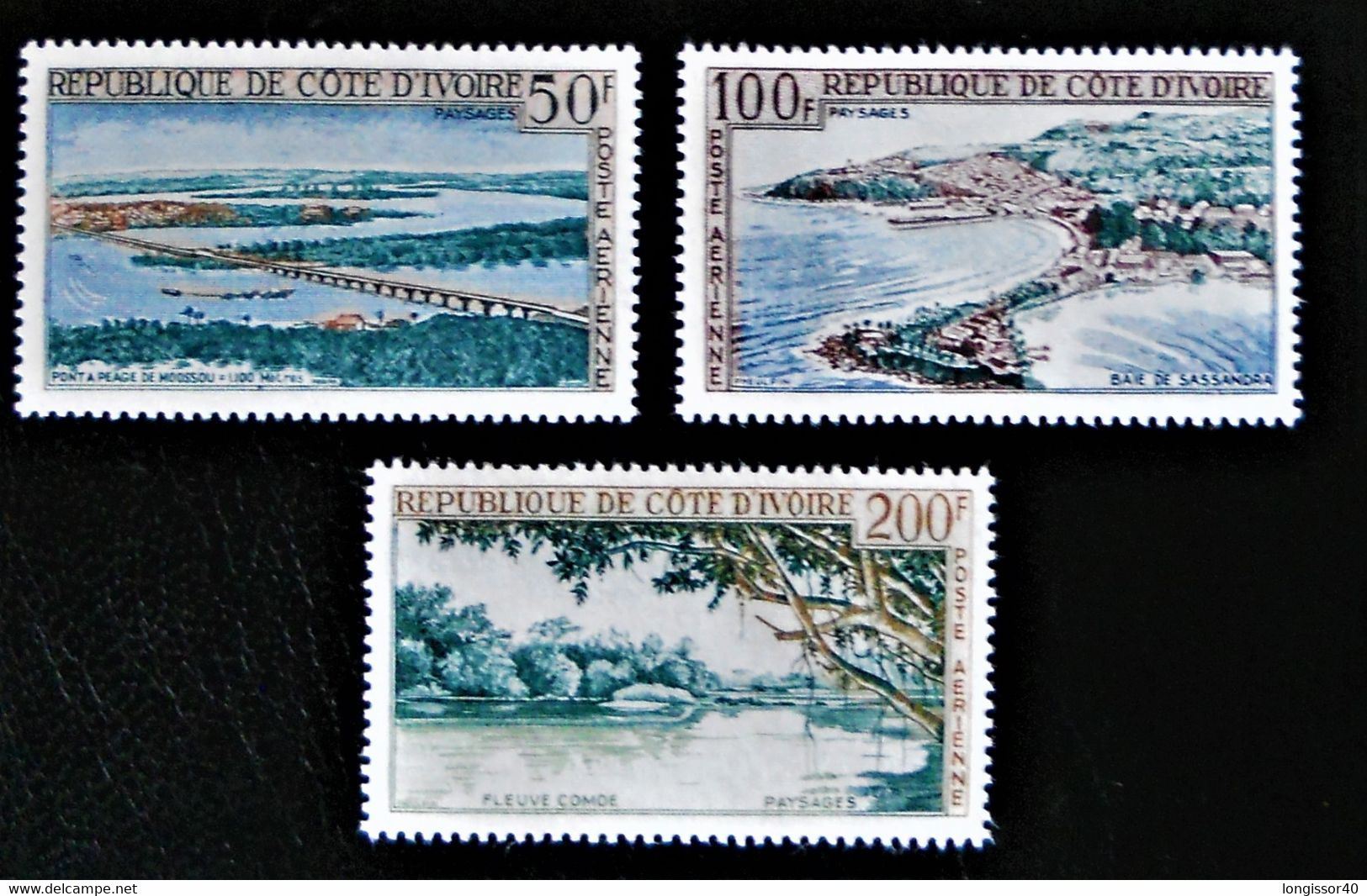 PAYSAGES 1963 - NEUFS * - YT PA 26/28 - Ivory Coast (1960-...)