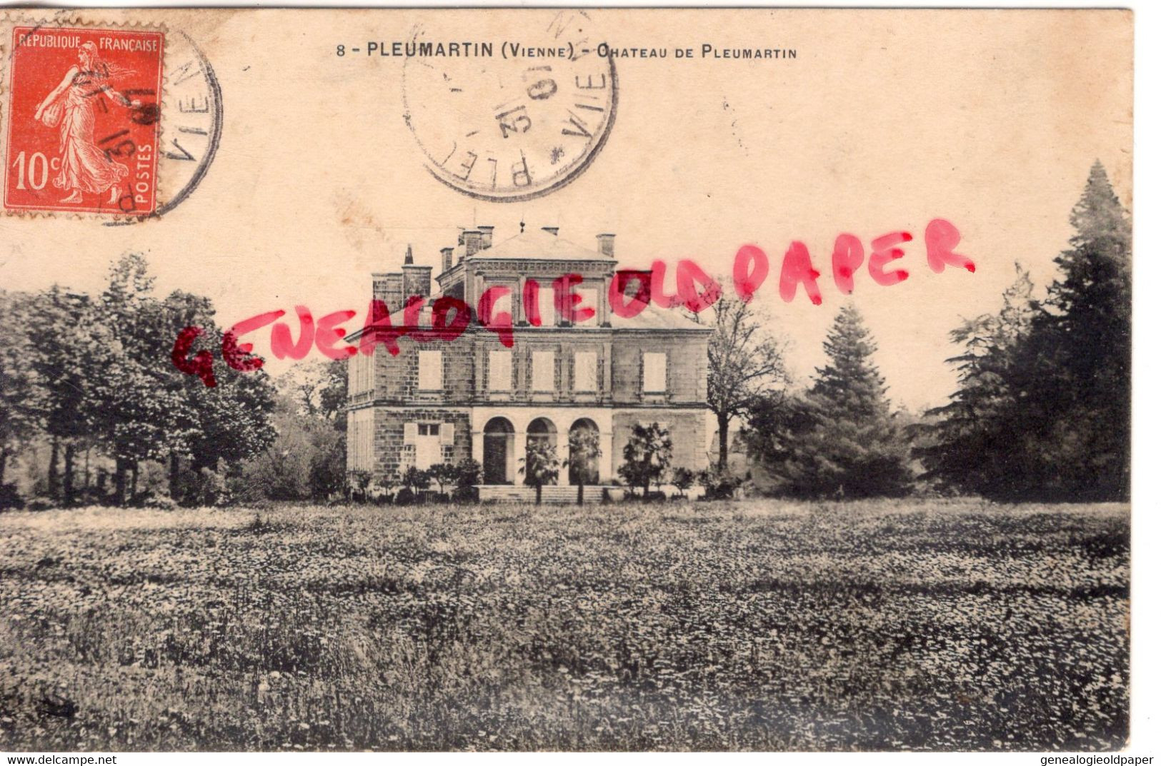 86- PLEUMARTIN - CHATEAU  1907- VIENNE - Pleumartin