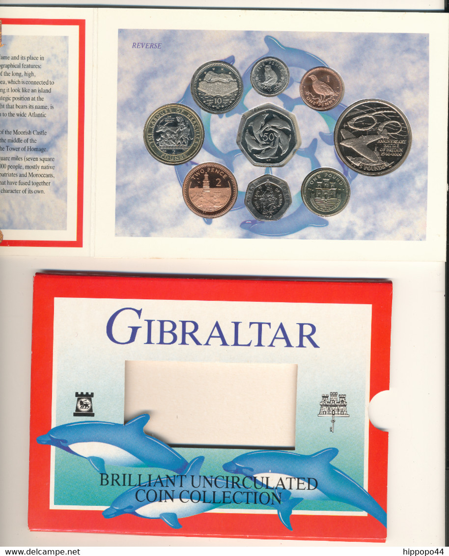 Gibraltar, 2000 Brilliant Uncirculated Coin Collection, Rare Set - Gibraltar