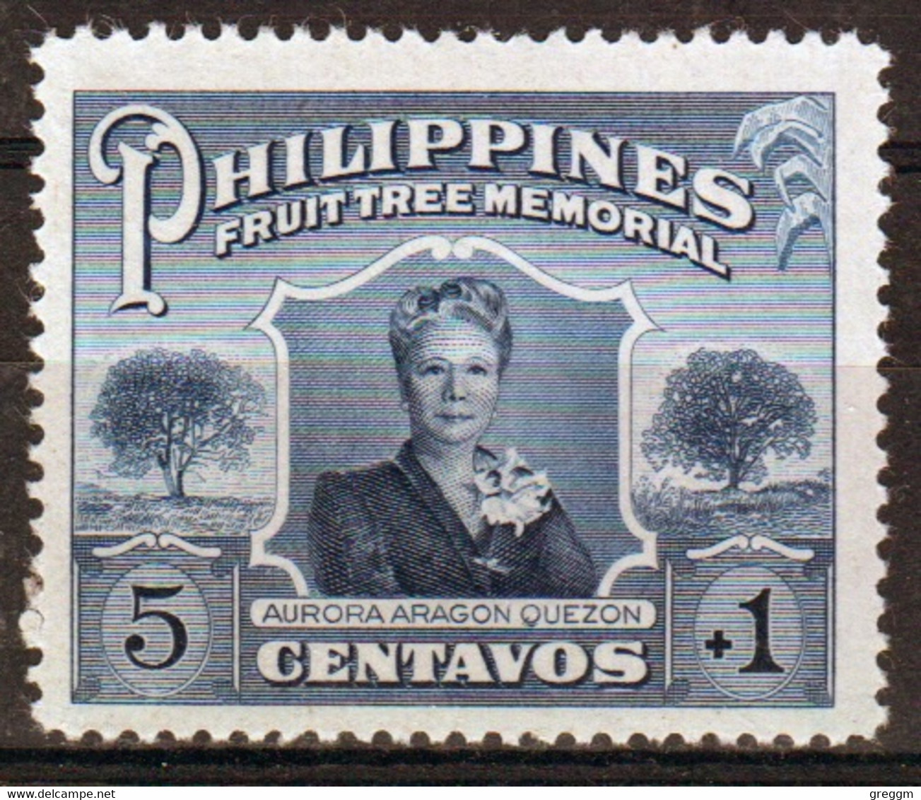 Philipines Single 5c Stamp Issued As Part Of The Fruit Tree Memorial Set In Mounted Mint. - Filipinas