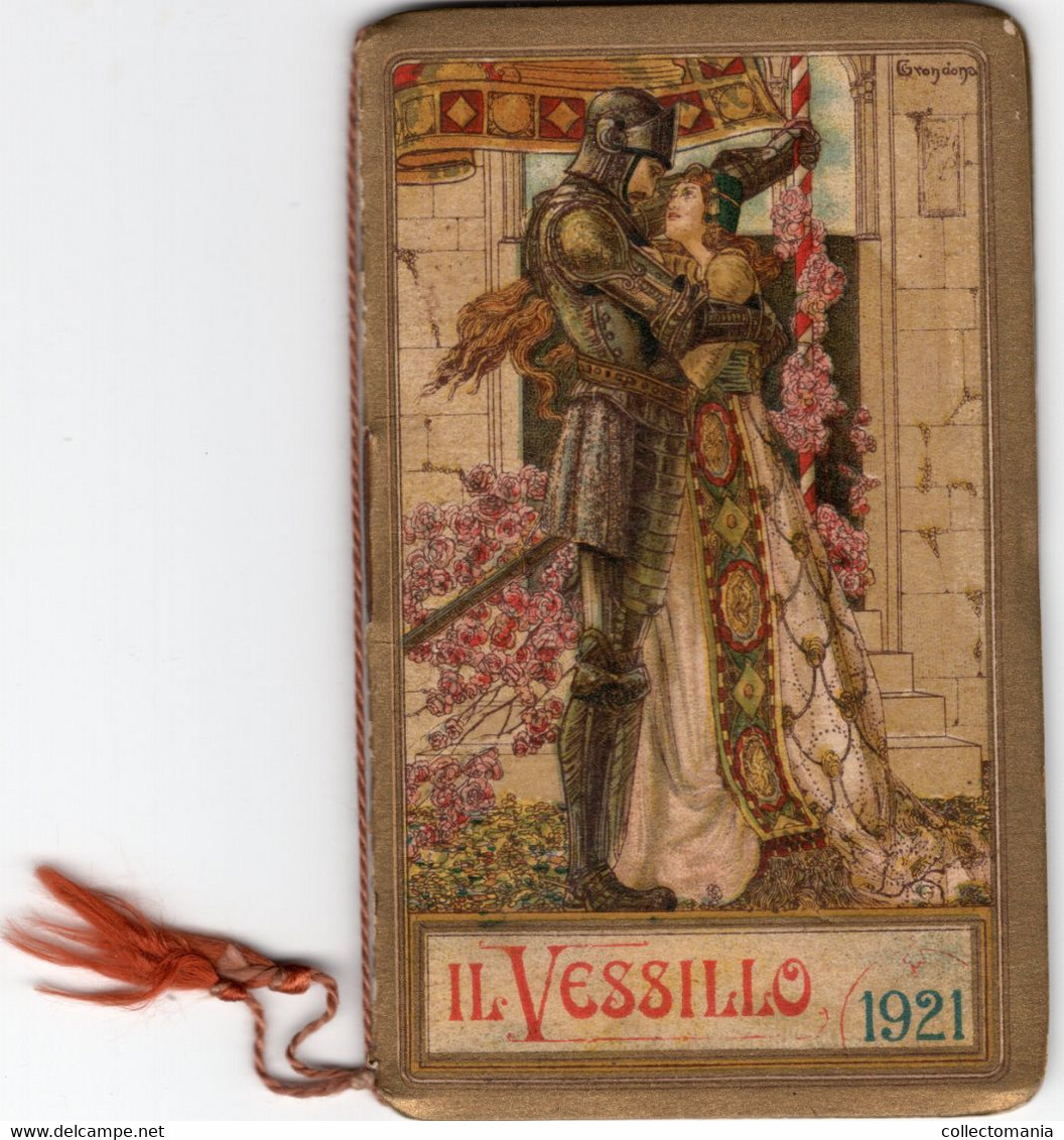 Carnet Booklet Calendrier 1921 Symbool Parfumerie Sirio Milaan - Antiguas (hasta 1960)
