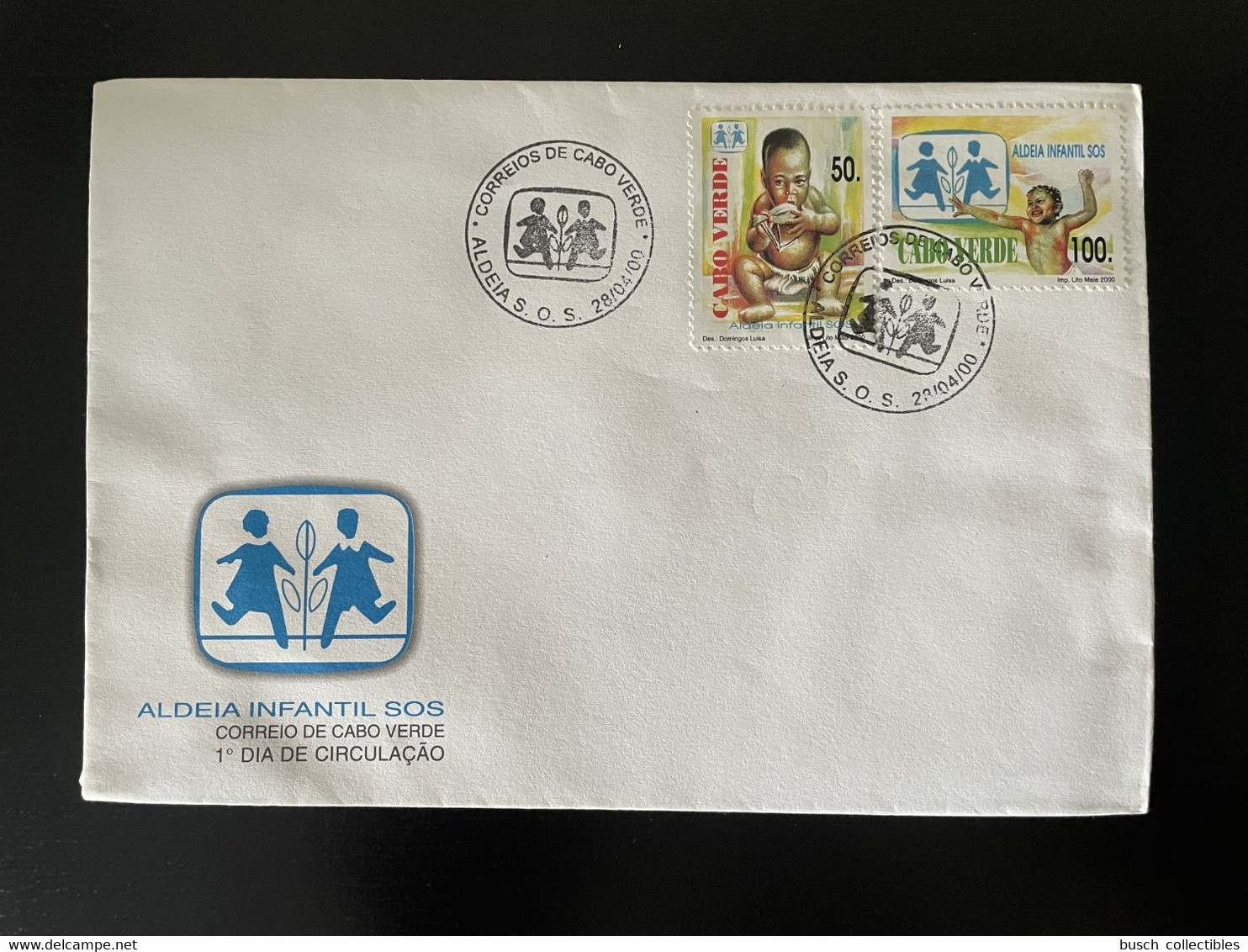 Cape Kap Verde Cabo Verde 2000 Mi. 771 - 772 FDC Aldeia Infantil SOS Villages D'enfants Kinderdorf - Cap Vert