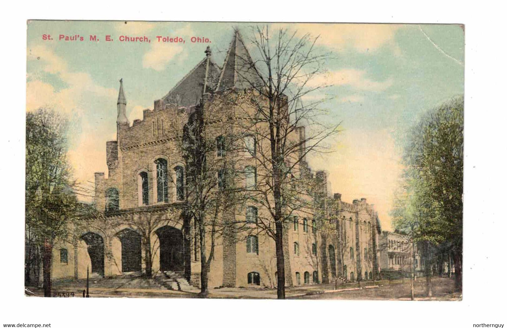 Toledo, Ohio, USA. "St. Paul's M. E. Church, Toledo, OhioPre-1915 Postcard - Toledo