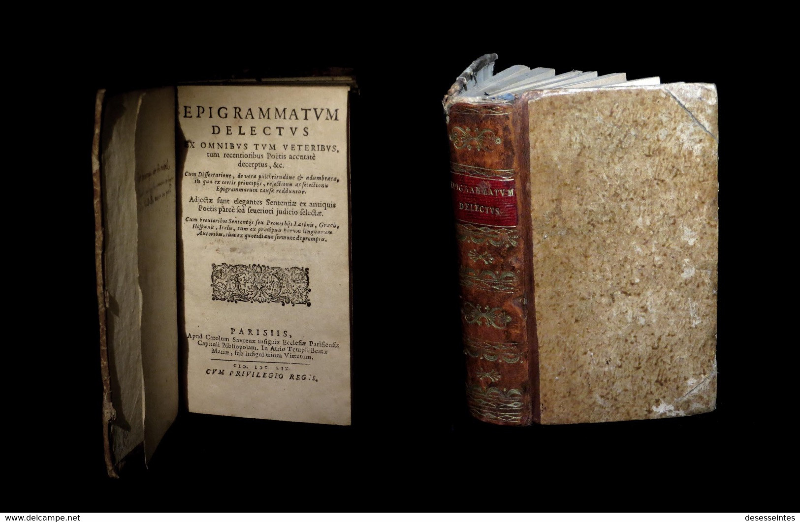 [JANSENISME PORT-ROYAL] LANCELOT (Claude) & NICOLE (Pierre) - Epigrammatum Delectus. 1659. - Bis 1700