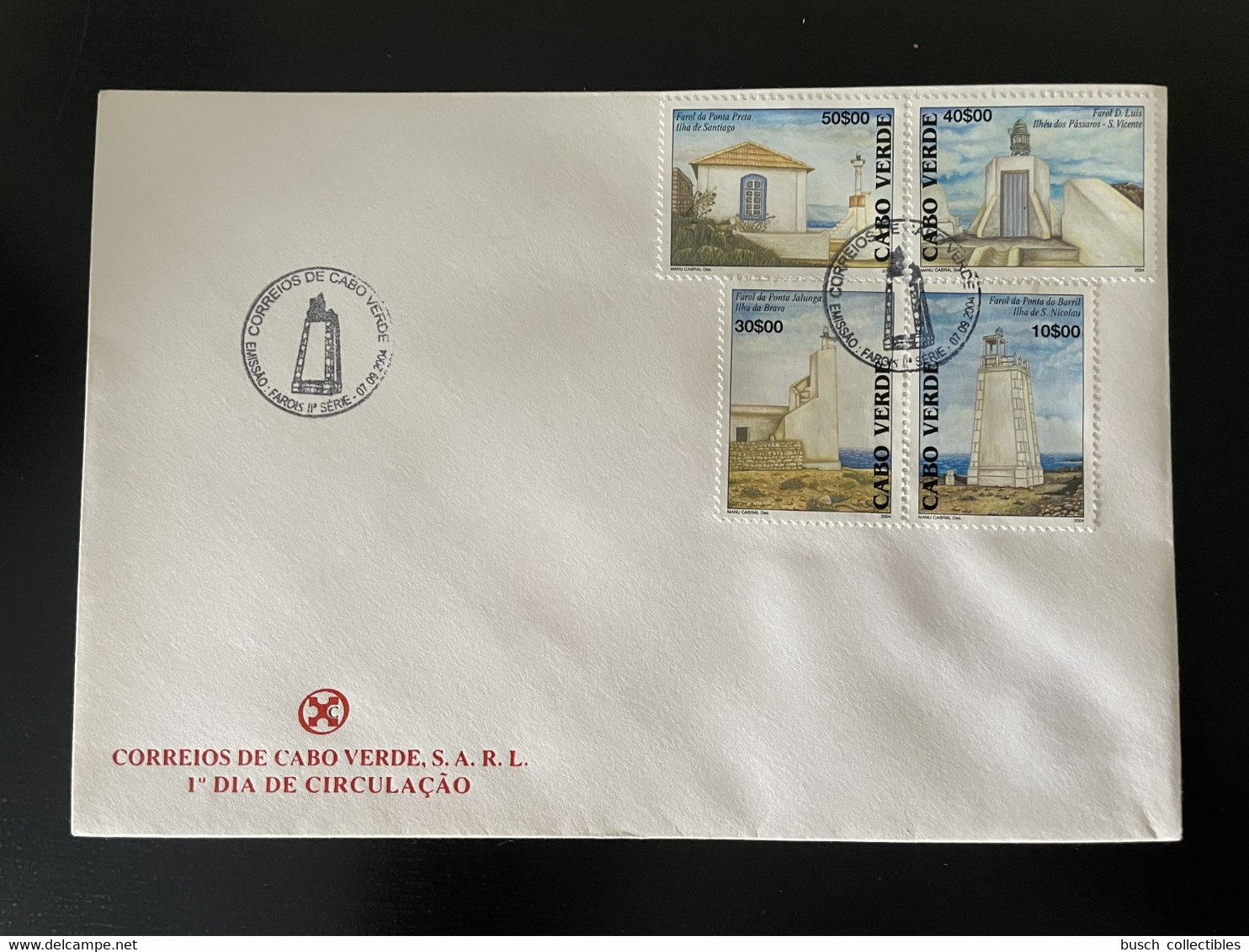 Cape Kap Verde Cabo Verde 2004 Mi. 855 - 858 FDC Farois Farol Phare Leuchtturm Lighthouse - Cap Vert