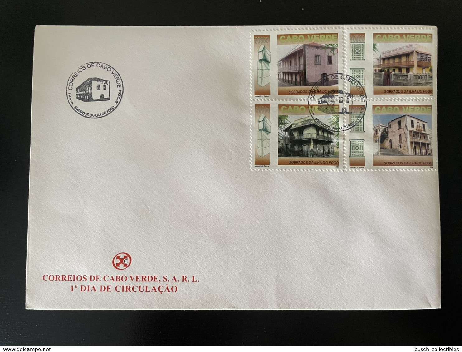 Cape Kap Verde Cabo Verde 2004 Mi. 859 - 862 FDC Sobrados Houses Maisons Häuser - Kap Verde