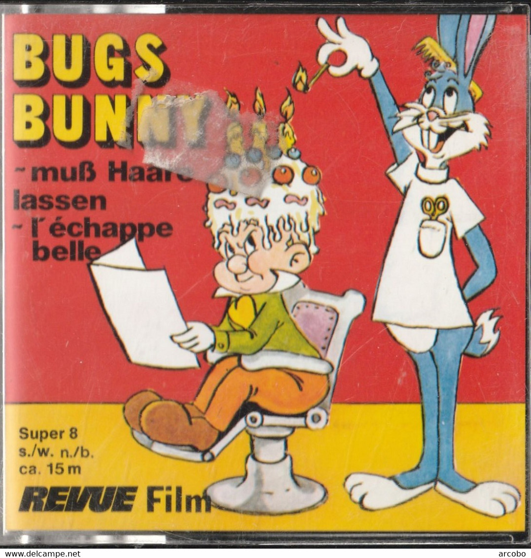 BUGS BUNNY Muß Haare Lassen Super 8 Mm , Spoel 60 15mtr - Bobines De Films: 35mm - 16mm - 9,5+8+S8mm