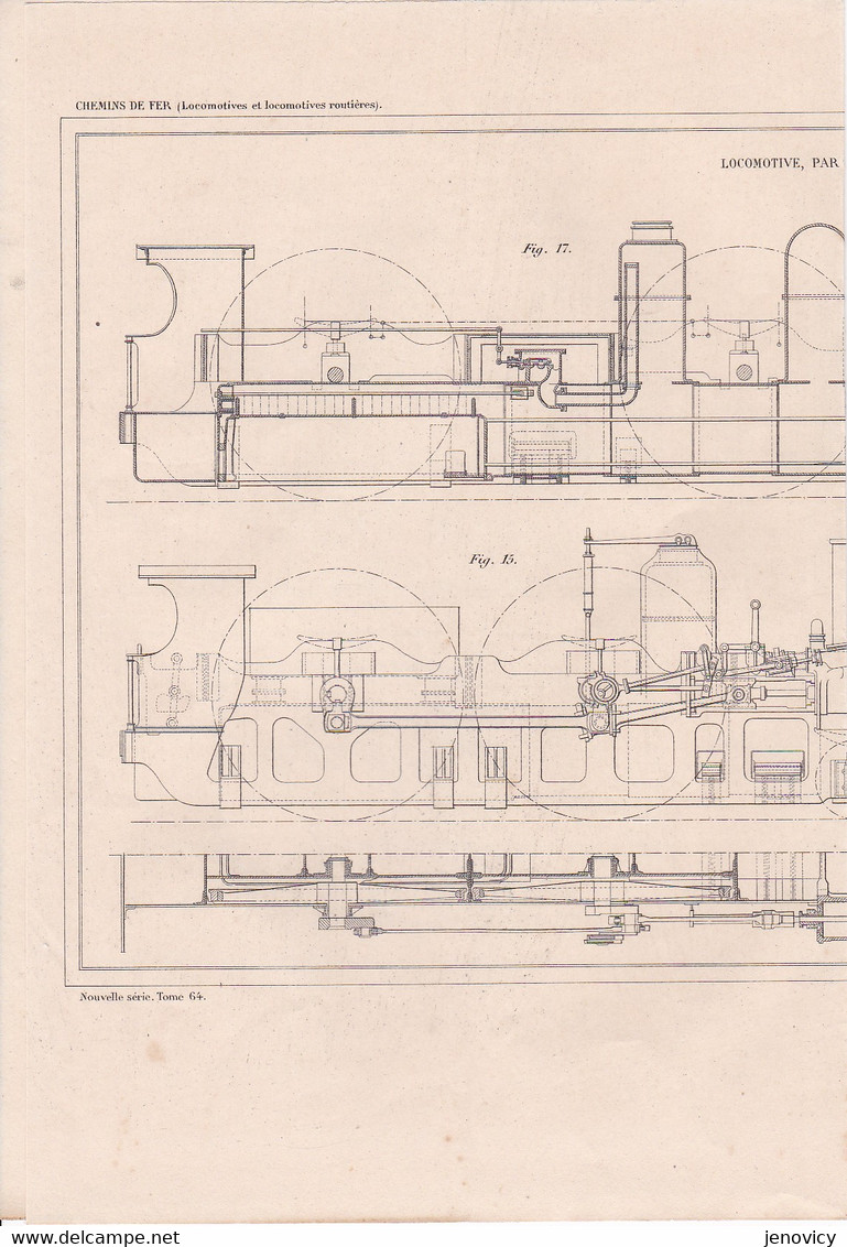 CHEMIN DE FER (LOCOMOTIVES ET LOCOMOTIVES ROUTIERES) PAR M.SAINT DIZIER ,A VOIR !!!!!! REF 70827 - Other Plans