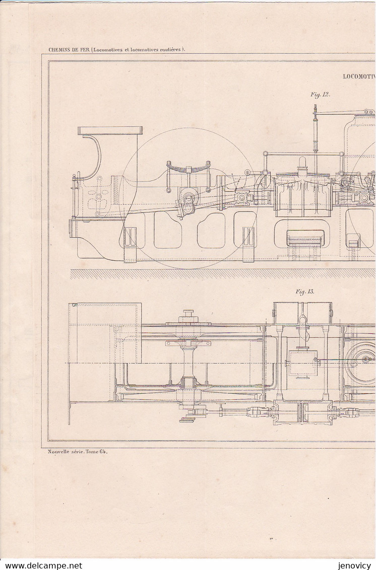 CHEMIN DE FER (LOCOMOTIVES ET LOCOMOTIVES ROUTIERES ) LOCOMOTIVE PAR M.SAINT DIZIER A VOIR !!! REF 70828 - Other Plans