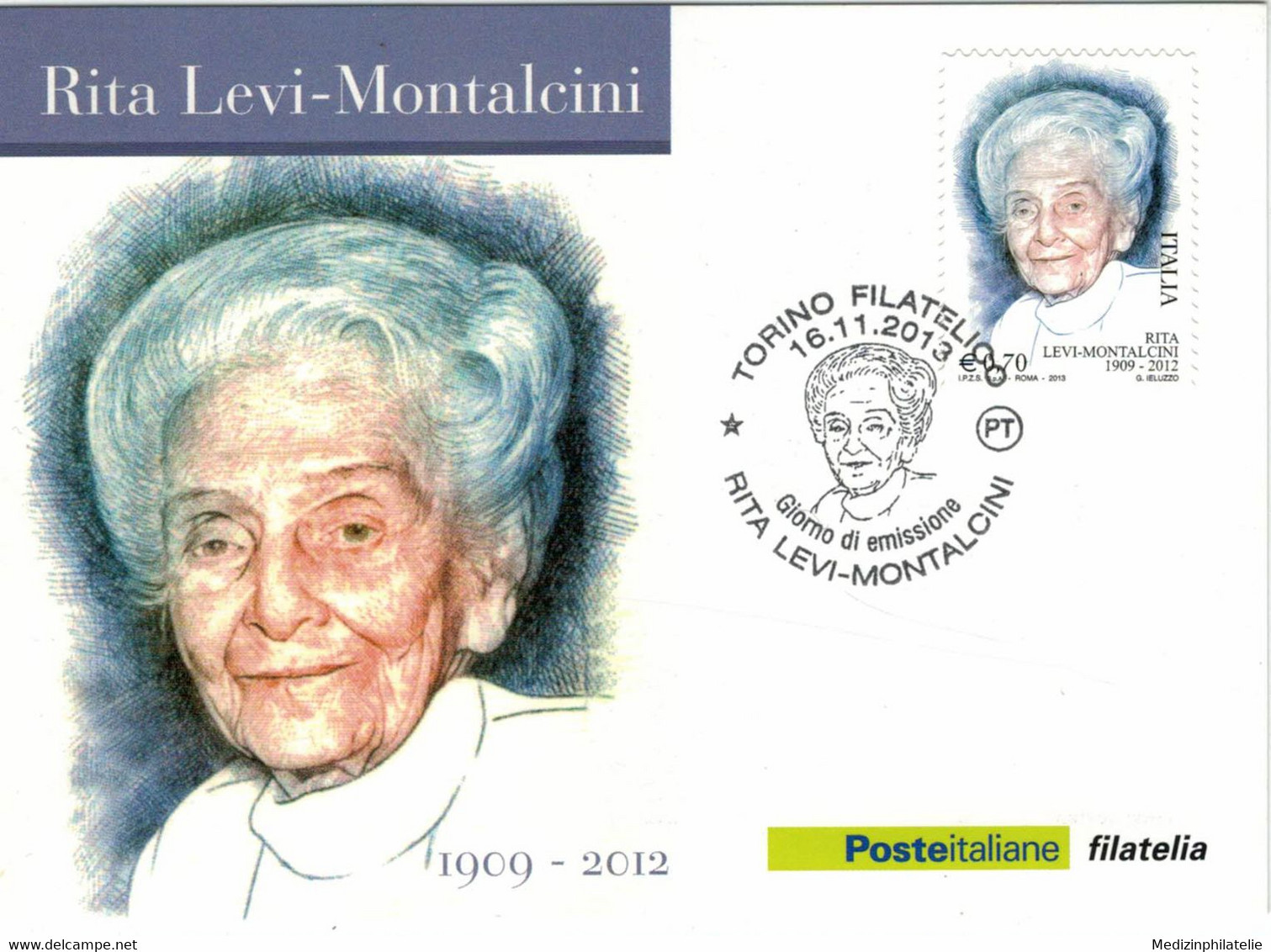 Rita Levi-Montalcini War Eine Italienische Medizinerin Und Neurobiologin - Für Studien Zellwachstum NP - Turin 2013 - Medicina