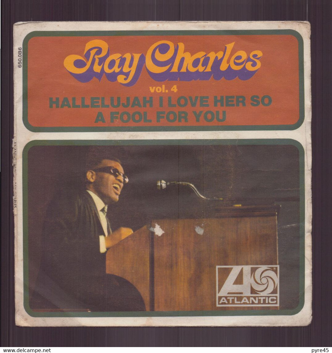 45 T Ray Charles " Hallelujah I Love Her So + A Fool For You " - Jazz