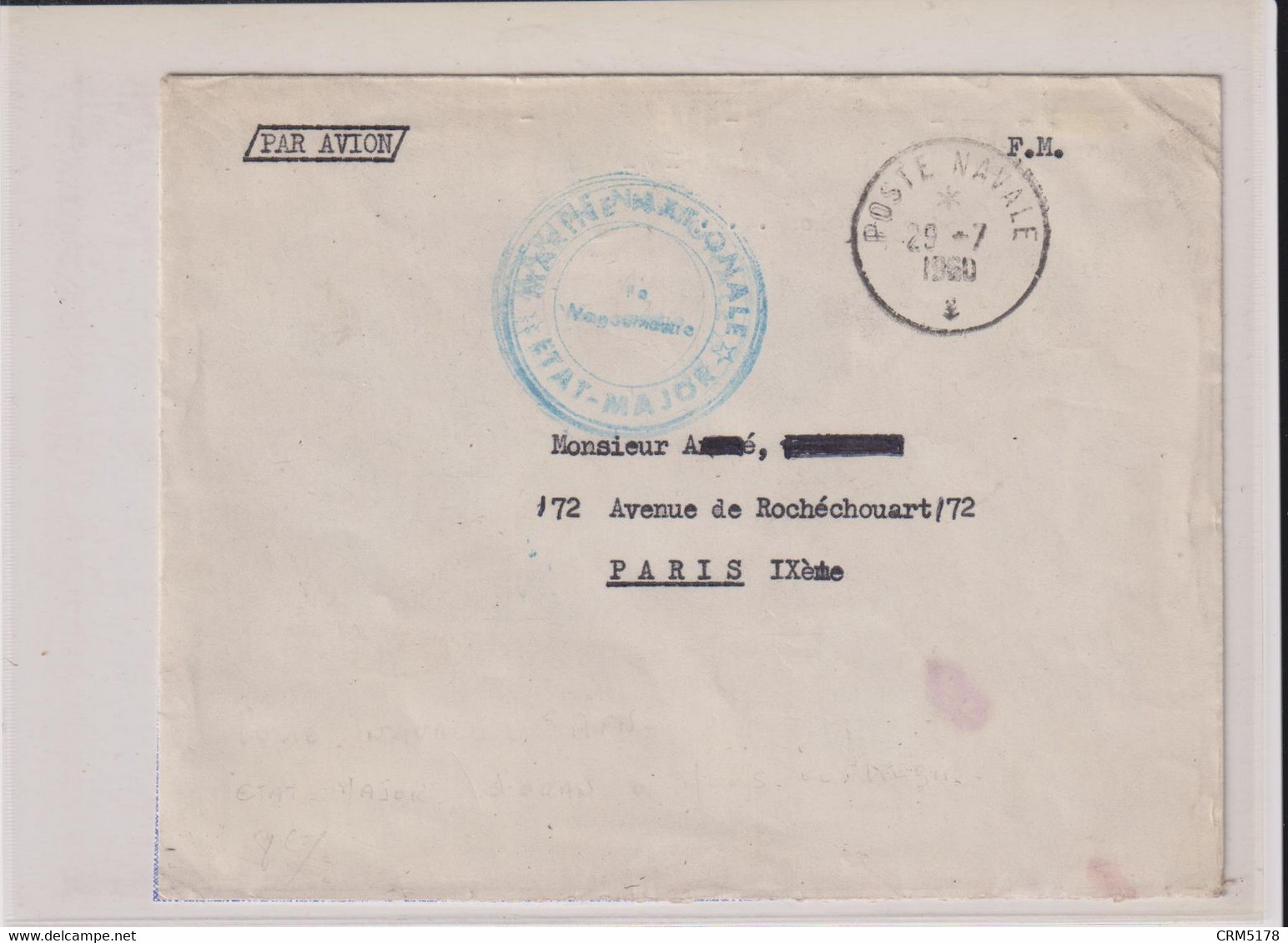 ALGERIE-1 L.CAD-POSTE NAVALE-29/7/62-+cachet Service à La Mer-ETAT MAJOR-AERO 4 MARINE D'ORAN-MERS EL KEBIR - Sonstige & Ohne Zuordnung