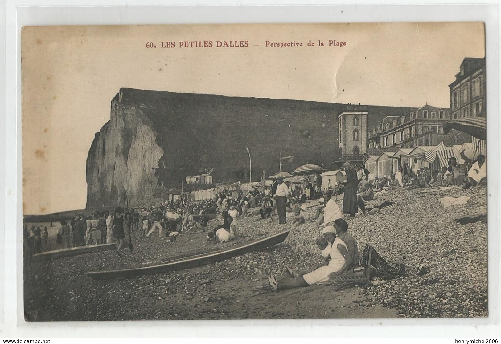 76 Les Petites Dalles Perspectives De La Plage Ed Photo  Souvenir De La Plage Jaouen A Rouen - Other & Unclassified