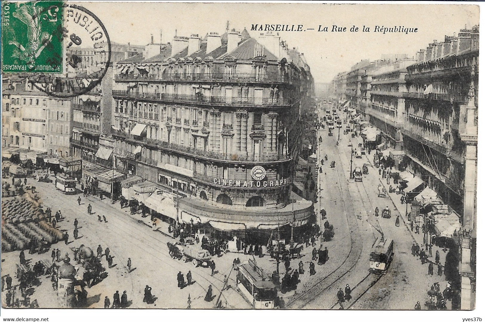 MARSEILLE - Vue Générale - Canebière, Centre Ville